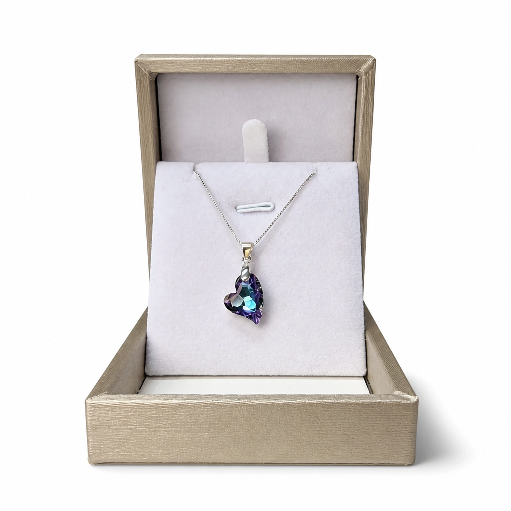 Collar Corazón Cristal Swarovski en caja